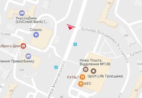 Схема рекламной плоскости по адресу Маяковского пр., 75_2