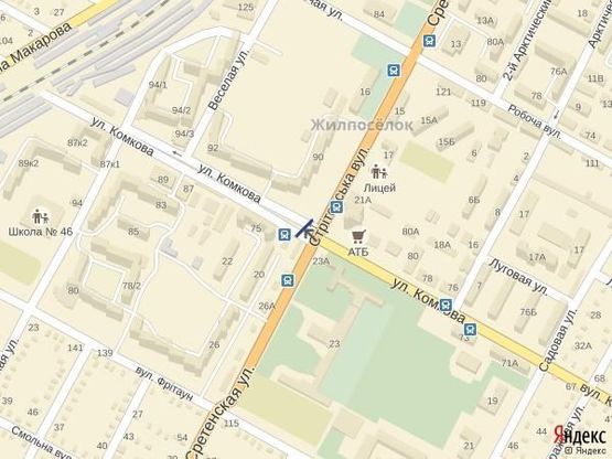 Схема рекламної площини за адресою Угол ул.Розы Люксембург и ул.Комкова, Схема рекламної площини за адресою Угол ул.Розы Люксембург и ул.Комкова,