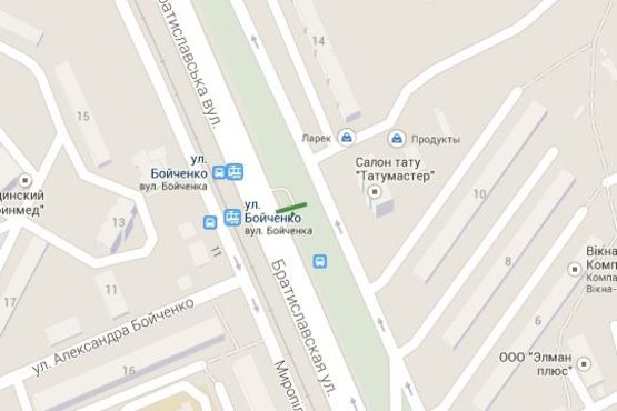 Схема рекламної площини за адресою Братиславська вул., 12 (в напр. Троєщини) Схема рекламної площини за адресою Братиславська вул., 12 (в напр. Троєщини)