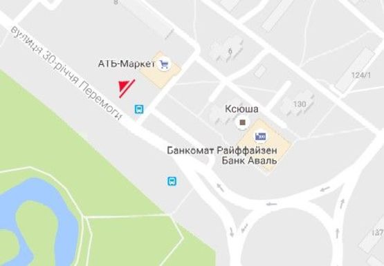 Схема рекламной плоскости по адресу 30-летия Победы ул., 6 Схема рекламной плоскости по адресу 30-летия Победы ул., 6