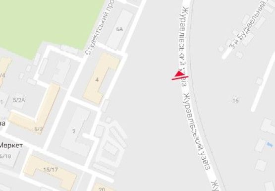 Схема рекламной плоскости по адресу Журавлевский спуск