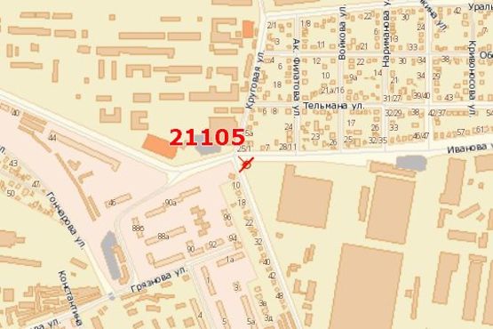 Схема рекламної площини за адресою Стефанова вул. - Іванова вул. - Кругова вул. Схема рекламної площини за адресою Стефанова вул. - Іванова вул. - Кругова вул.