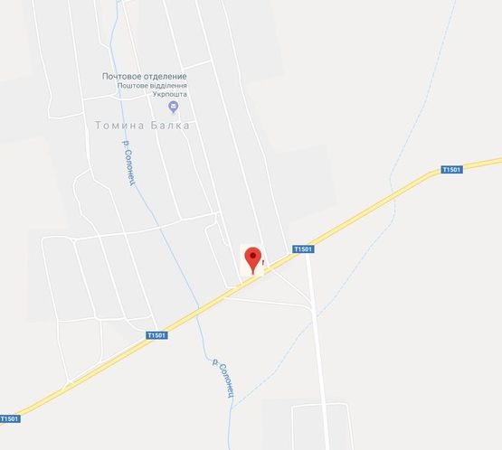 Схема рекламной плоскости по адресу с.Томіна Балка/ви'їзд Схема рекламной плоскости по адресу с.Томіна Балка/ви'їзд