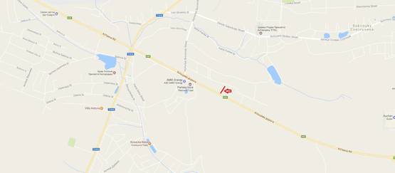 Схема рекламної площини за адресою Об'їзна М-10, З.О. м. Львова, Панська Гора в сторону Сокільник (нижній)2