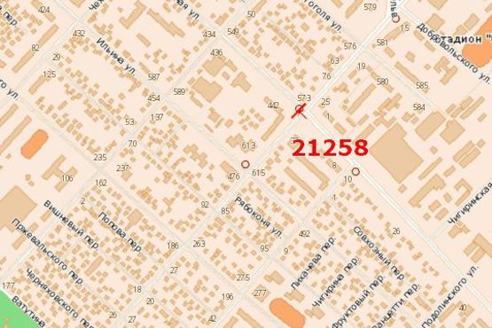 Схема рекламної площини за адресою Чигиринська вул. - Добровольського вул. Схема рекламної площини за адресою Чигиринська вул. - Добровольського вул.