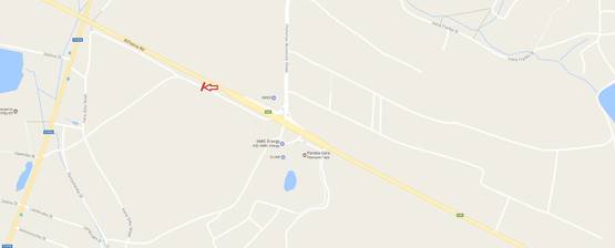 Схема рекламной плоскости по адресу Об'їзна М-10, З.О. м. Львова, Панська Гора сторону Скниліва