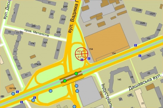 Схема рекламної площини за адресою Вадима Гетьмана (Индустриальная) ул. / заезд на Борщаговскую ул. (вход в ТЦ"Аркадия") Схема рекламної площини за адресою Вадима Гетьмана (Индустриальная) ул. / заезд на Борщаговскую ул. (вход в ТЦ"Аркадия")