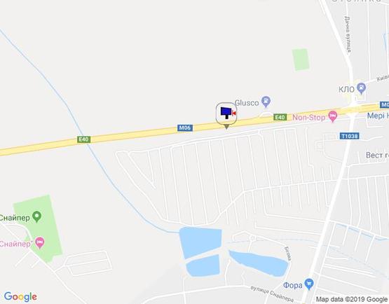 Схема рекламной плоскости по адресу с. Стоянка, траса М-06 Київ-Чоп (Житомир), км 22+450 ліво Схема рекламной плоскости по адресу с. Стоянка, траса М-06 Київ-Чоп (Житомир), км 22+450 ліво