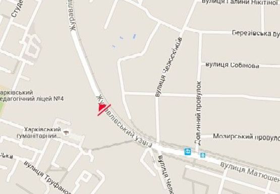 Схема рекламной плоскости по адресу Журавлевский спуск