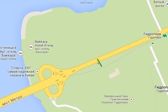 Схема рекламної площини за адресою Броварський просп., .: 100м до мосту Метро (в напр. Броварів) Схема рекламної площини за адресою Броварський просп., .: 100м до мосту Метро (в напр. Броварів)