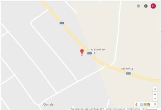 Схема рекламной плоскости по адресу пгт Новгородка, Новгородковский район, Кировоградская область. Расположение: выезд в сторону города Кривой Рог Схема рекламной плоскости по адресу пгт Новгородка, Новгородковский район, Кировоградская область. Расположение: выезд в сторону города Кривой Рог