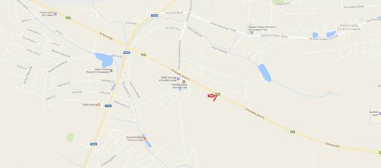 Схема рекламной плоскости по адресу Об'їзна М-10, З.О. м. Львова, Панська Гора в сторону ТРЦ King Cross Leopolis (нижній)1