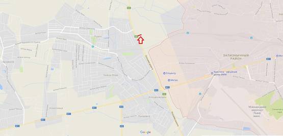 Схема рекламної площини за адресою Об'їзна М-10, З.О. м. Львова, Рудно в сторону Рясне