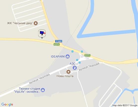 Схема рекламной плоскости по адресу м. Буча, траса М07, км 24+100 право,  вул. Шевченка, ЖК "Авіатор", напрямок з Ірпеня, в'їзд в Бучу,   200м за поворотом на Ірпінь, Гостомель