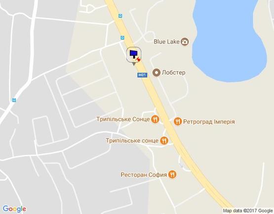 Схема рекламной плоскости по адресу Новообухівська траса, біля ресторану "Трипілля", км 26+900 право Схема рекламной плоскости по адресу Новообухівська траса, біля ресторану "Трипілля", км 26+900 право