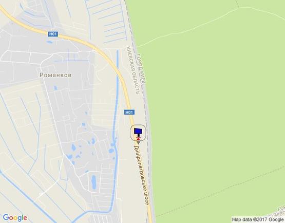 Схема рекламной плоскости по адресу Новообухівська траса, км 30+300 лево Схема рекламной плоскости по адресу Новообухівська траса, км 30+300 лево