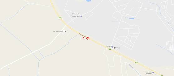 Схема рекламної площини за адресою Об'їзна М-10, З.О. м. Львова, біля Trans Service-1 в сторону ЕпіцентрК