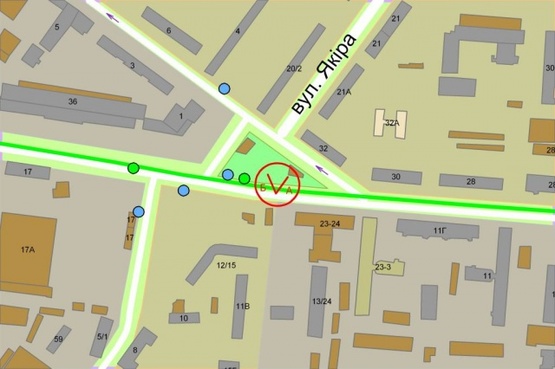 Схема рекламной плоскости по адресу Дегтяревская/Якира