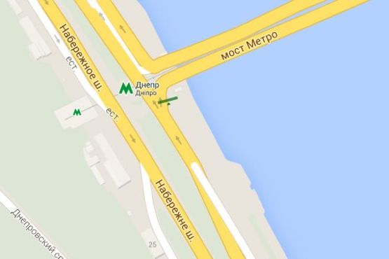 Схема рекламной плоскости по адресу Набережне шосе, : міст Метро (в'їзд на міст Метро) Схема рекламной плоскости по адресу Набережне шосе, : міст Метро (в'їзд на міст Метро)