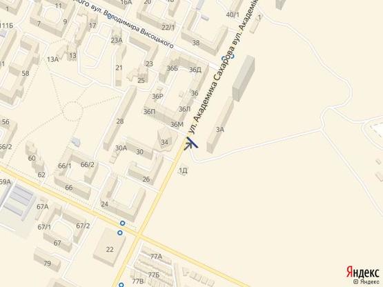 Схема рекламной плоскости по адресу Сахарова, 34 Схема рекламной плоскости по адресу Сахарова, 34