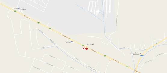 Схема рекламної площини за адресою Об'їзна М-10, З.О. м. Львова, біля Арт-Енерго в сторону ЕпіцентрК (нижній)