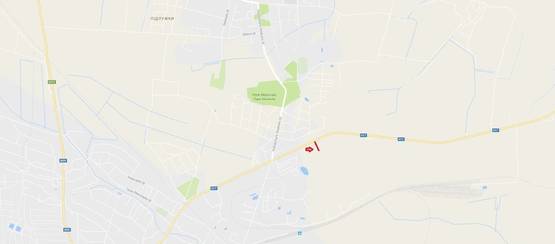 Схема рекламної площини за адресою Обїздна М-06, Підїзд до м.Львова, перед Дублянами в сторону Київа (нижній)