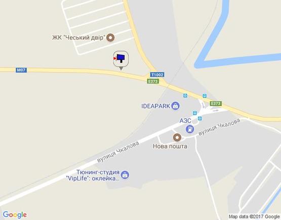 Схема рекламной плоскости по адресу м. Буча, траса М07, км 24+100 право, вул. Шевченка, ЖК "Авіатор", напрямок з Бучі, в'їзд в Гостомель,  100м до поворота на Ірпінь