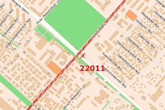 Схема рекламной плоскости по адресу Енгельса вул. (В’ячеслава Чорновола вул.) - Хіміків просп. Схема рекламной плоскости по адресу Енгельса вул. (В’ячеслава Чорновола вул.) - Хіміків просп.