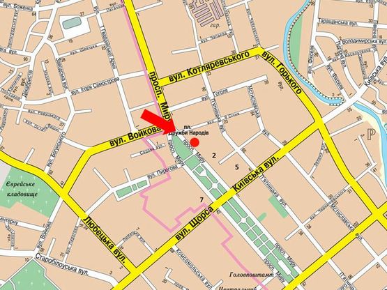 Схема рекламной плоскости по адресу проспект Мира 55 банк ПУМБ (сторона Б)