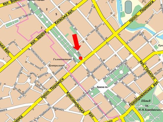 Схема рекламної площини за адресою проспект Мира, 33, готель Украина (сторона Б)