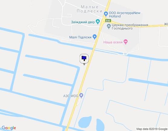 Схема рекламной плоскости по адресу Об'їзна М-06, Київ-Чоп, на виїзді з с.Малі Підліски в сторону Львова 3