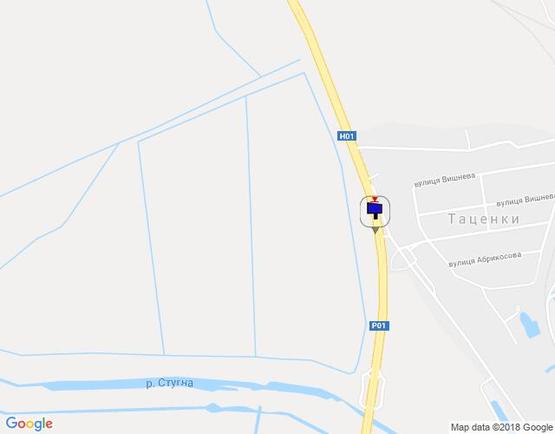 Схема рекламної площини за адресою с. Таценки, міст через р. Стугна, в'їзд в Обухів Схема рекламної площини за адресою с. Таценки, міст через р. Стугна, в'їзд в Обухів
