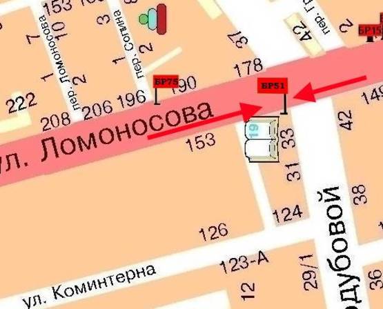 Схема рекламной плоскости по адресу ул. Ломоносова,  166                                                (СШ №19) Схема рекламной плоскости по адресу ул. Ломоносова,  166                                                (СШ №19)