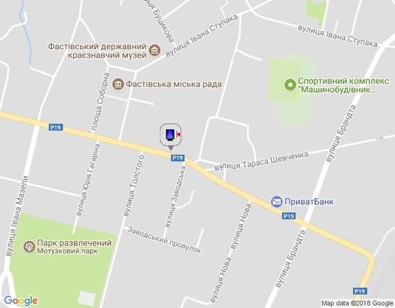 Схема рекламної площини за адресою г.Фастов,  перекресток ул.Льва Толстого и Соборной, 18 Схема рекламної площини за адресою г.Фастов,  перекресток ул.Льва Толстого и Соборной, 18