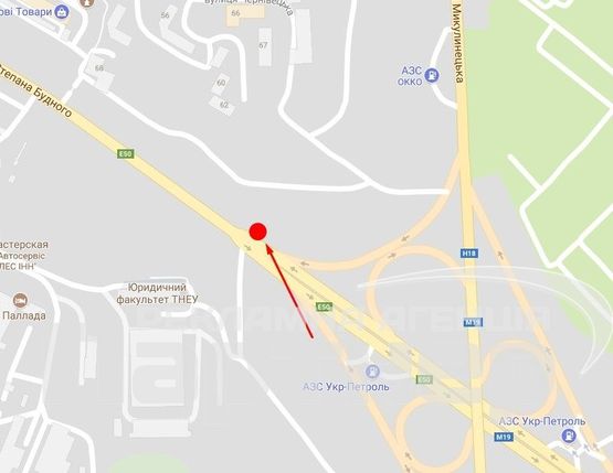 Схема рекламной плоскости по адресу С. Будного