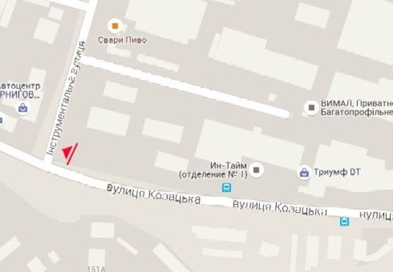 Схема рекламной плоскости по адресу Казацкая ул. - Инструментальная ул., 3 Схема рекламной плоскости по адресу Казацкая ул. - Инструментальная ул., 3