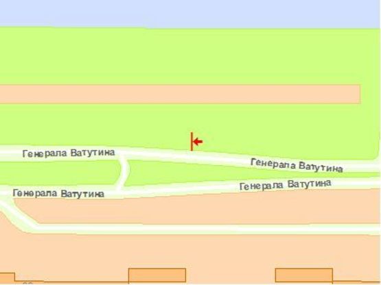 Схема рекламной плоскости по адресу Шухевича Романа просп., 22 (напротив)