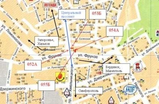 Схема рекламной плоскости по адресу пр.50 річчя Перемоги (в'їзд),                             центр міста Схема рекламной плоскости по адресу пр.50 річчя Перемоги (в'їзд),                             центр міста