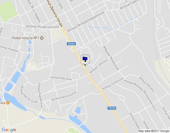 Схема рекламної площини за адресою вул. Данила Нечая (біля межі міста)