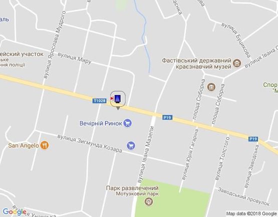 Схема рекламной плоскости по адресу г.Фастов, ул.Соборная, 51 Еко Маркет Схема рекламной плоскости по адресу г.Фастов, ул.Соборная, 51 Еко Маркет