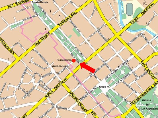 Схема рекламної площини за адресою проспект Мира, 30, Детский Мир (сторона Б)