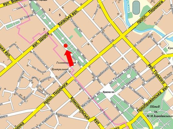 Схема рекламной плоскости по адресу проспект Мира 44,ост. 3-я Поликлиника (Сторона Б)