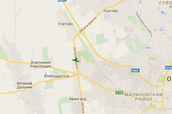 Схема рекламной плоскости по адресу Об'їздна дорога, км. 22+300 (в напр. ринку "7-й км.")