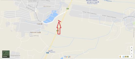 Схема рекламної площини за адресою Київ-Чоп, 542+750, праворуч (м Винники, ТОВ Плантпол-Україна)