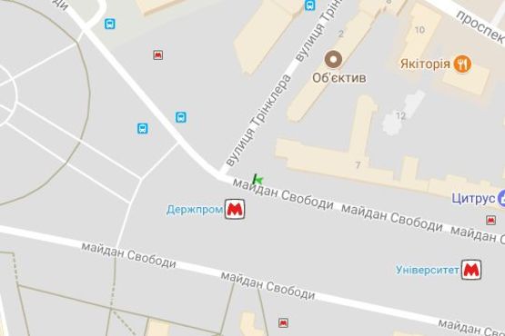 Схема рекламной плоскости по адресу Свободи пл., №10 Схема рекламной плоскости по адресу Свободи пл., №10