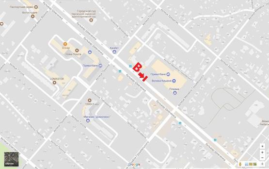 Схема рекламной плоскости по адресу Шевченка 145 Схема рекламной плоскости по адресу Шевченка 145