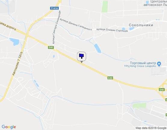 Схема рекламної площини за адресою Об'їздна дорога(Lv053)