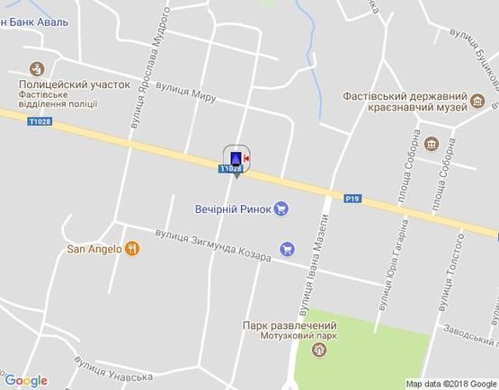 Схема рекламной плоскости по адресу г.Фастов, ул.Соборная, 51 Еко Маркет Схема рекламной плоскости по адресу г.Фастов, ул.Соборная, 51 Еко Маркет