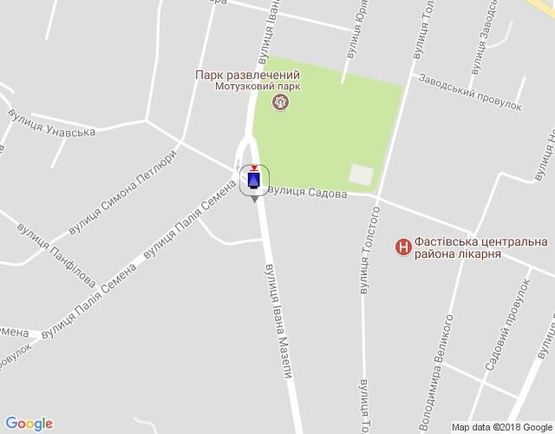 Схема рекламной плоскости по адресу г.Фастов, ул.Интернациональная, 14, ресторан Старая Прага, авт.остановка Схема рекламной плоскости по адресу г.Фастов, ул.Интернациональная, 14, ресторан Старая Прага, авт.остановка