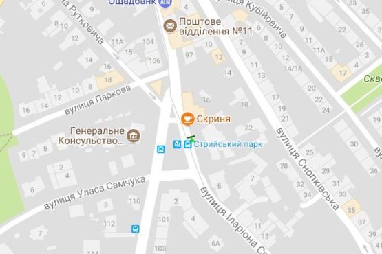 Схема рекламної площини за адресою Іларіона Свєнціцького вул., 3